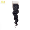 Closure 4x4 Raw SEA Wavy Natural Color rawhairluxury