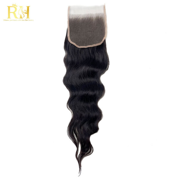 Closure 4x4 Raw SEA Wavy Natural Color rawhairluxury