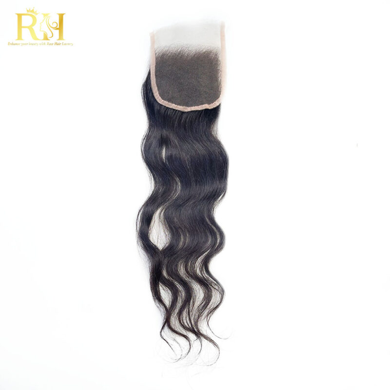 Closure 4x4 Raw SEA Wavy Natural Color rawhairluxury