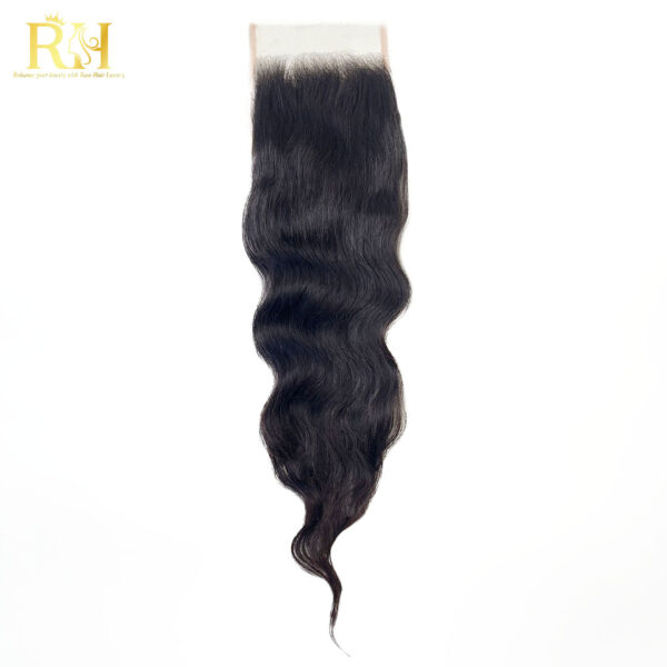 Closure 5x5 Raw SEA Wavy Natural Color rawhairluxury