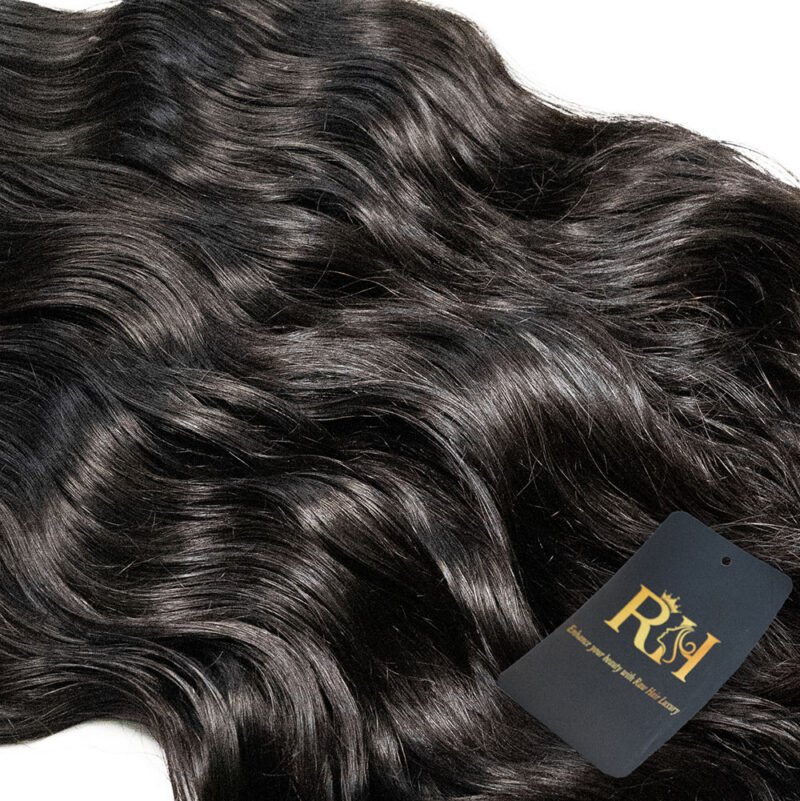 Raw SEA Wavy BUNDLE – DYED BLACK - Image 4