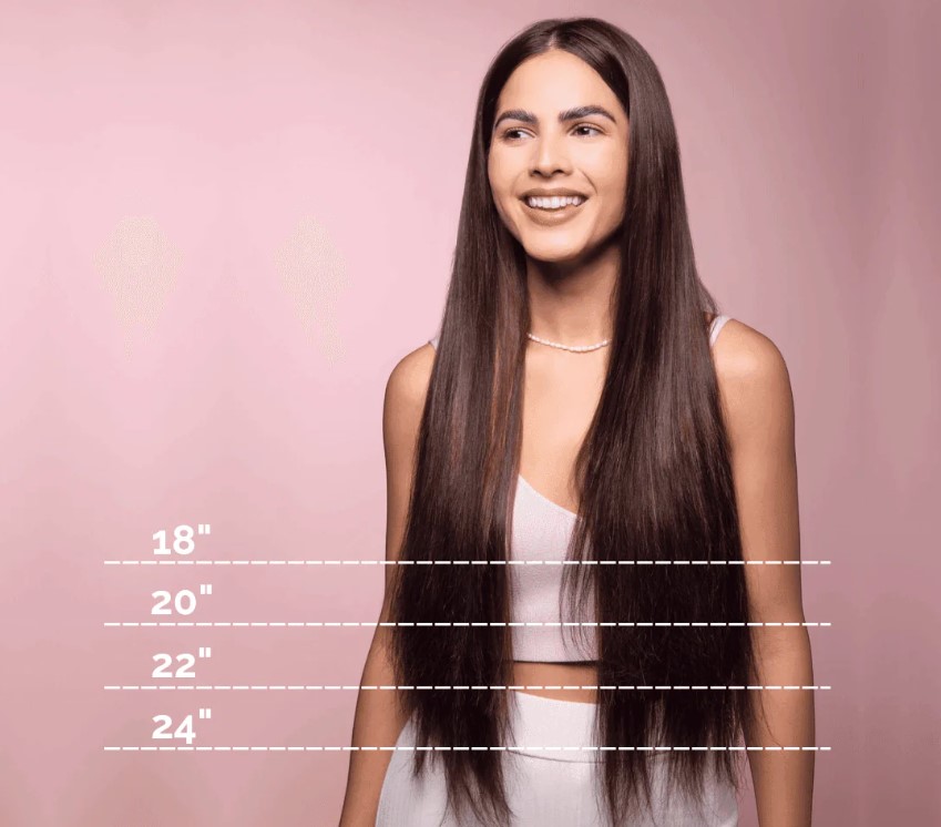 Transform your style with 18-inch hair extensions