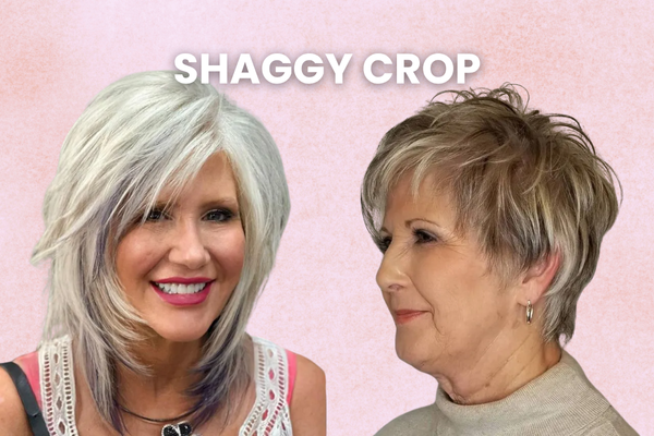 Shaggy Crop Wavy Hairstyles for Women over 60