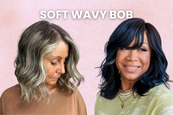 Soft Bob Wavy hairstyles for women over 60