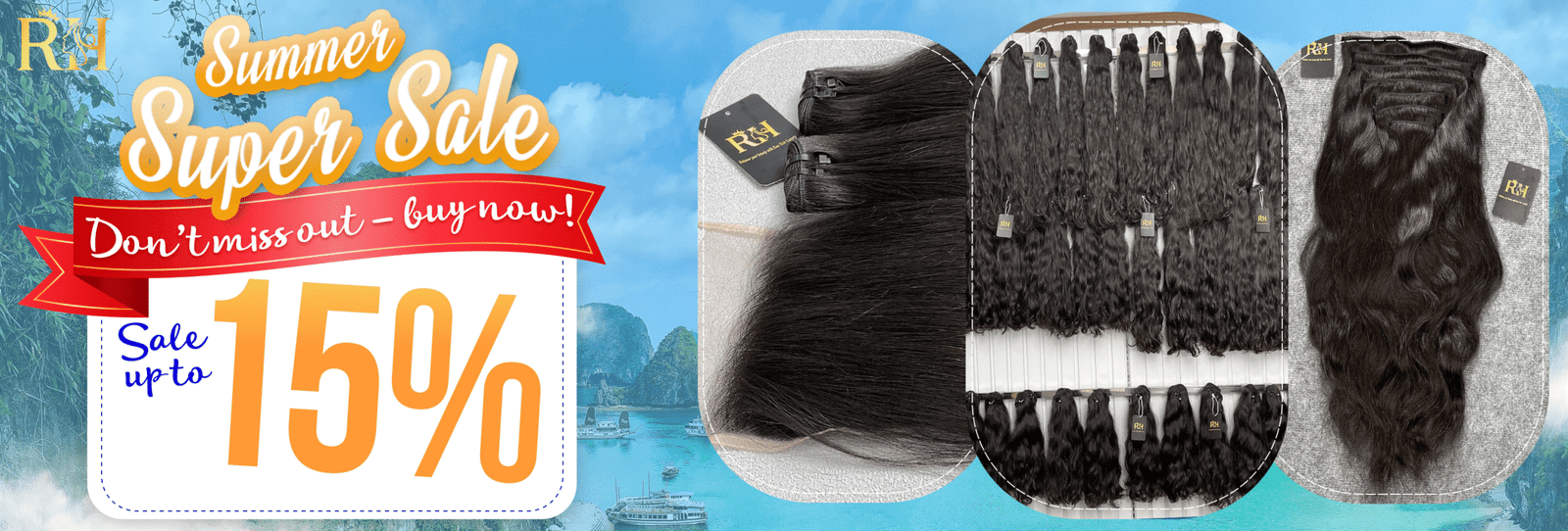 Raw Hair Luxury's Summer Sale on Hair Extensions. Discounts Up To 15%!