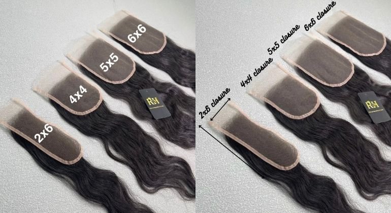 Lace closure and lace frontal types of lace closure