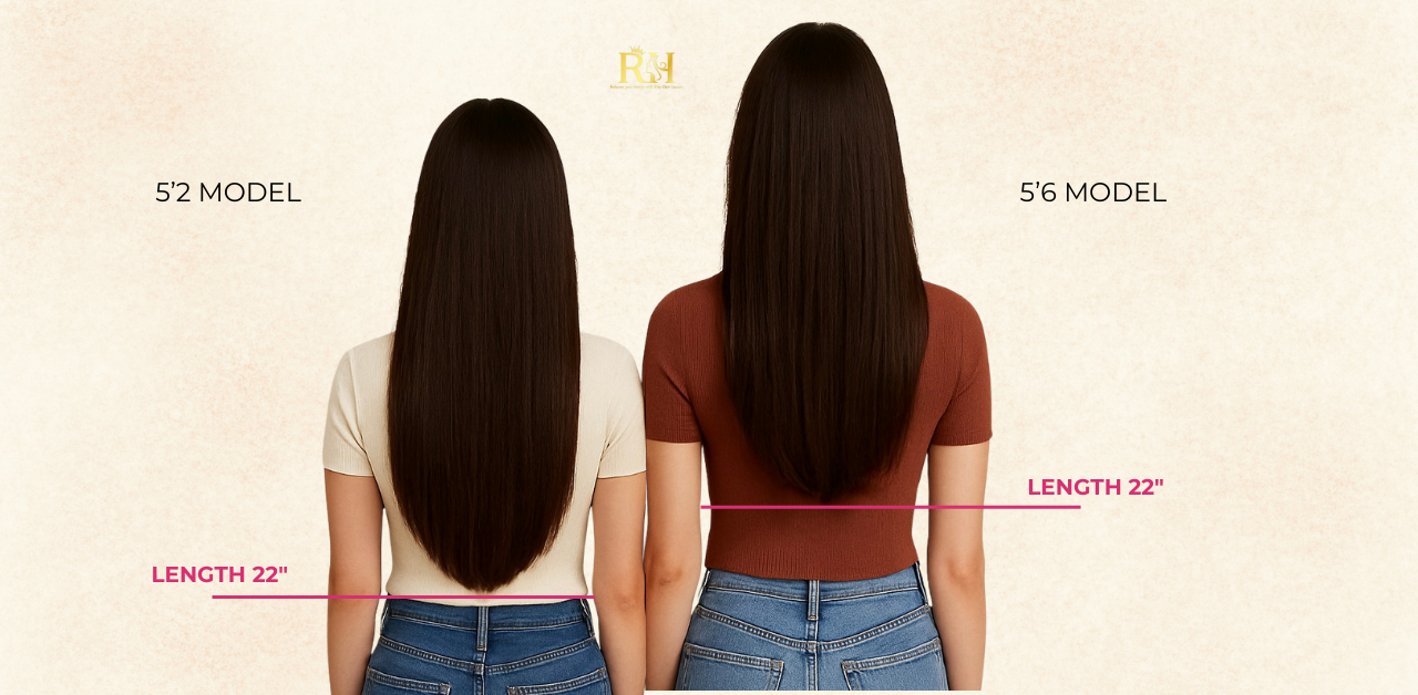 Hair Extension Lengths by Height