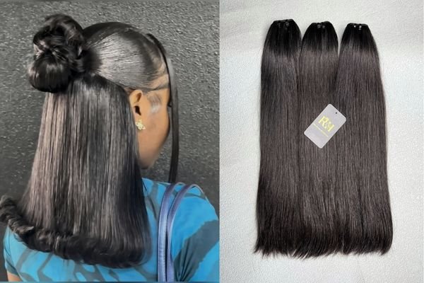 Half-up Hair Extensions for Shoulder Length Hair