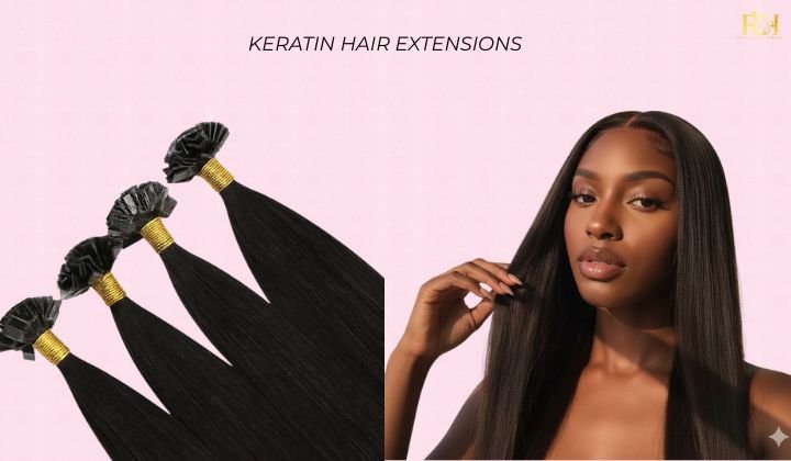 Keratin hair extensions