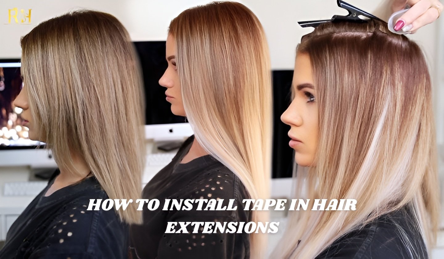 How to install tape in hair extensions