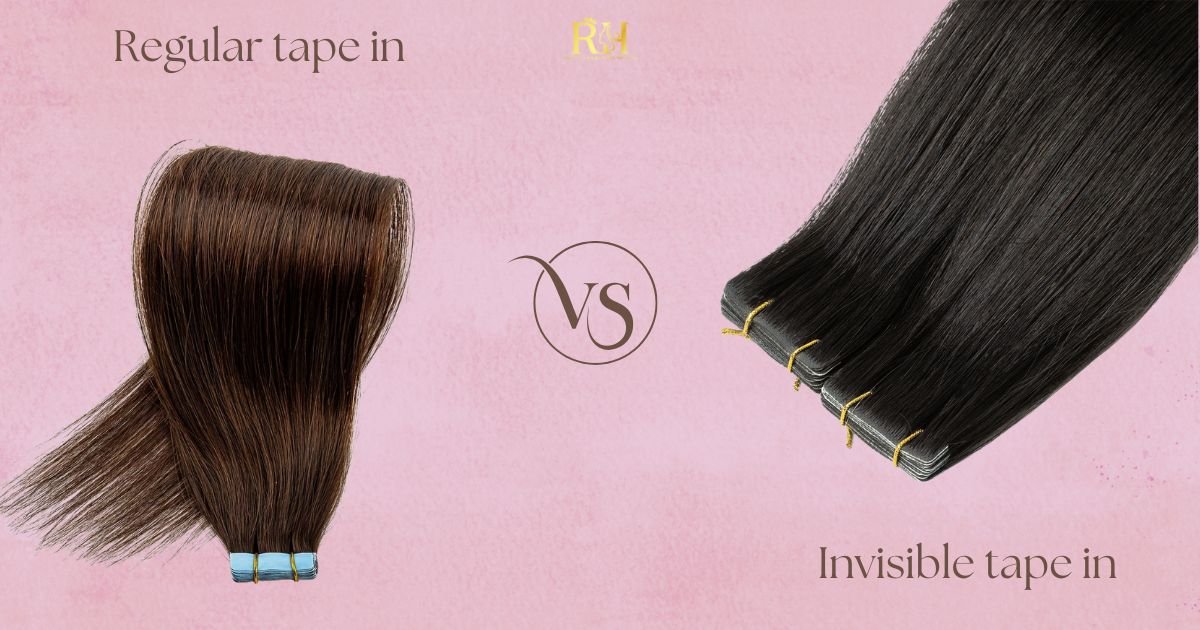 regular tape in vs invisible tape in