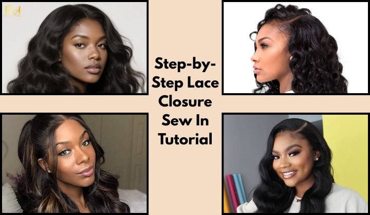 step by step lace closure sew in tutorial