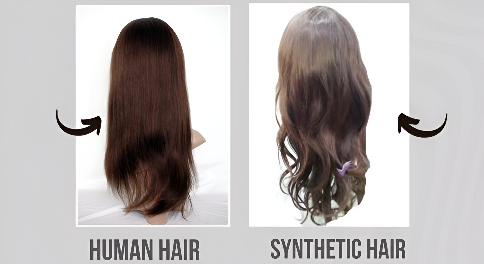 Synthetic vs Human Hair Weft Hair Extensions