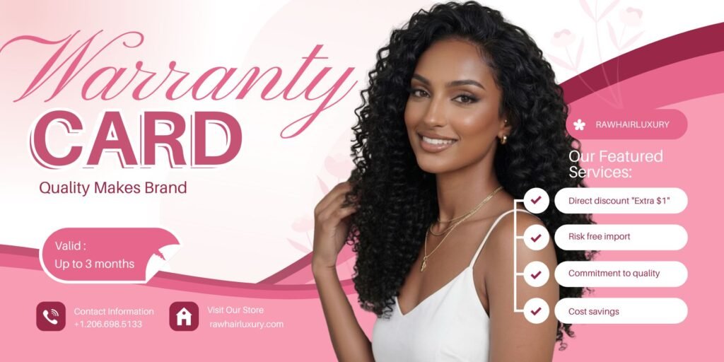 RH Warranty Card - Raw Hair Luxury