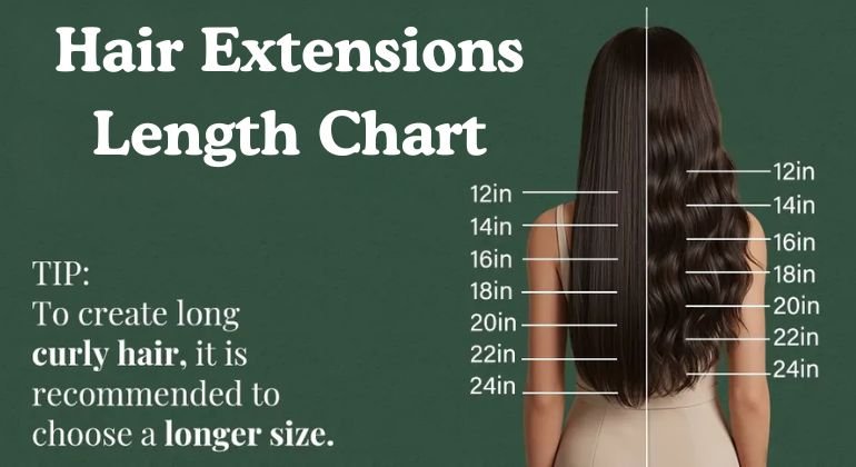 Hair Extensions Length Chart