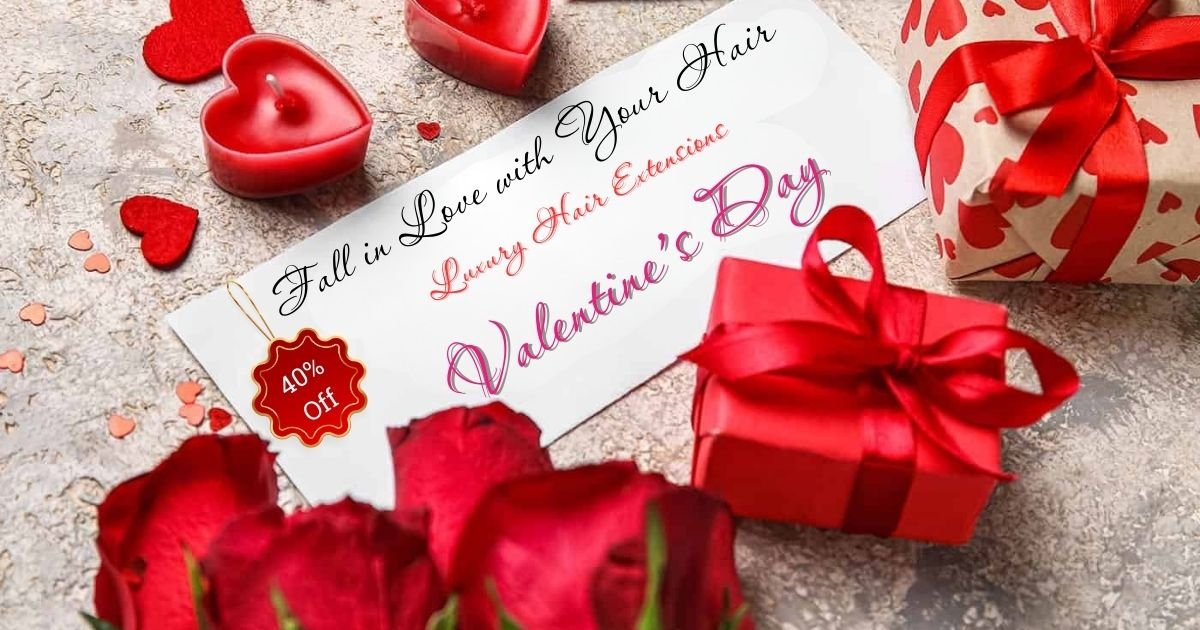 Fall in Love with Your Hair - 40% Off Luxury Hair Extensions This Valentine’s Day