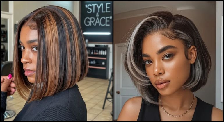 Chunky Trendy Highlight for Short Hair