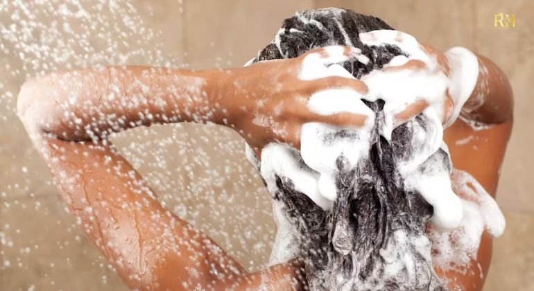 Washing and Conditioning Raw Hair