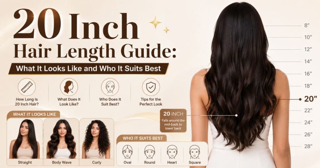 20 Inch Hair Length Guide What It Looks Like and Who It Suits Best