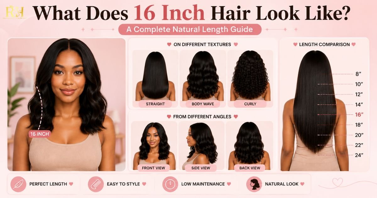 What Does 16 Inch Hair Look Like A Complete Natural Length Guide