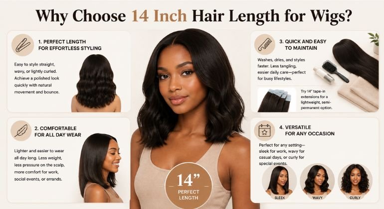 Why Choose 14 Inch Hair Length for Wigs