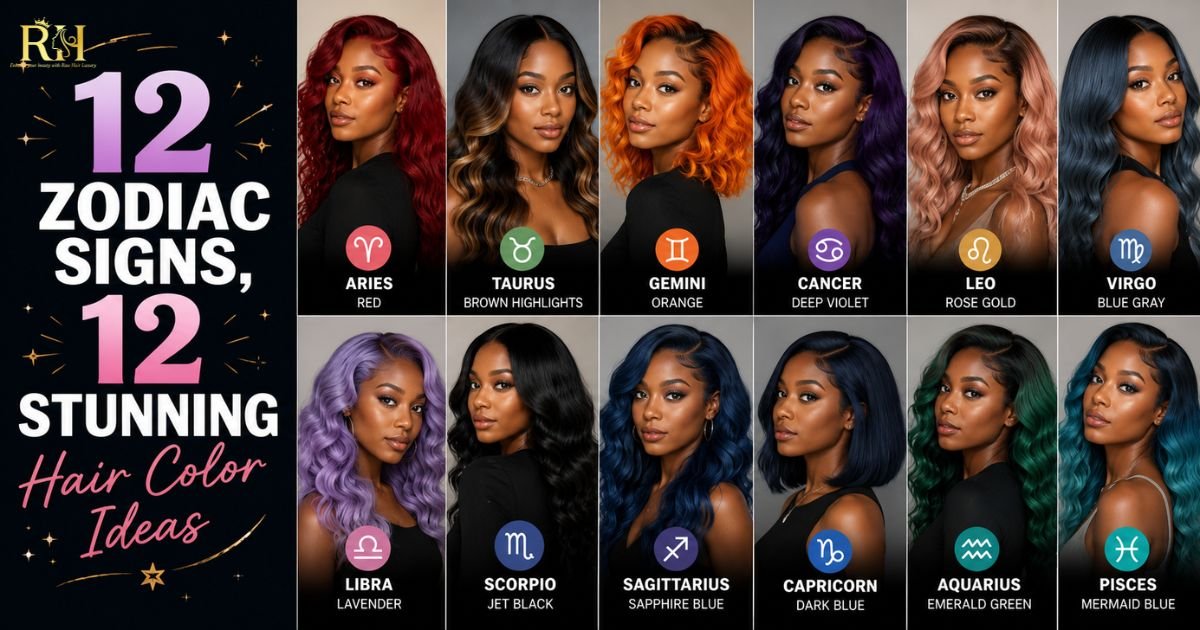12 Zodiac Signs, 12 Stunning Hair Color Ideas