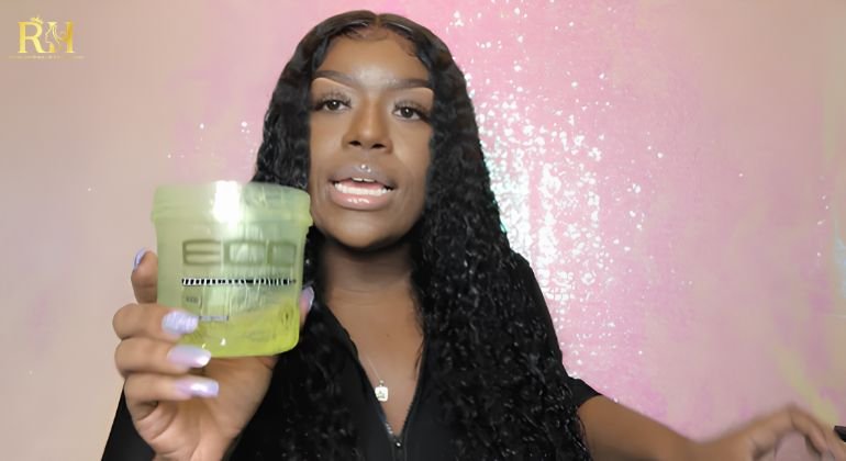Apply gel to your curly wig