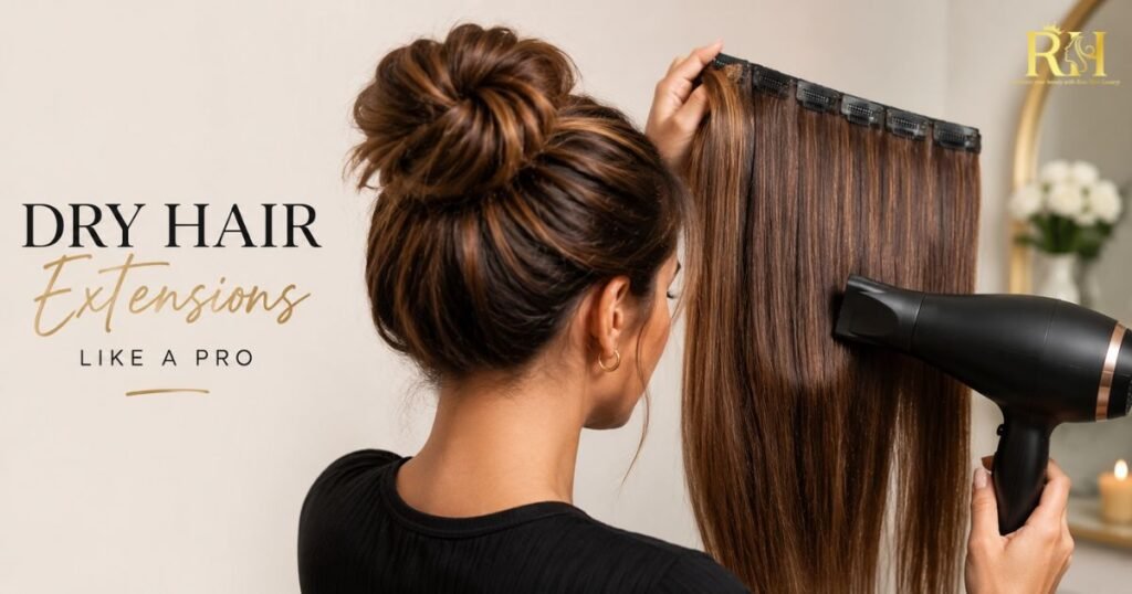 How to Dry Hair Extensions Like a Pro