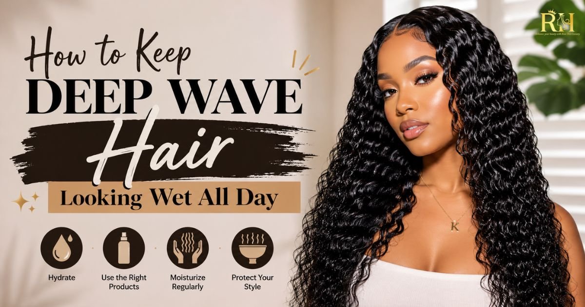 How to Keep Deep Wave Hair Looking Wet All Day