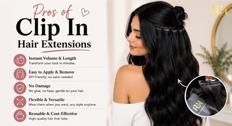Pros of Clip In Hair Extensions