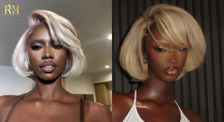 Short Blonde Lace Wig