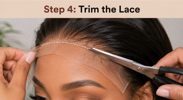 Step 4 Trim the Lace