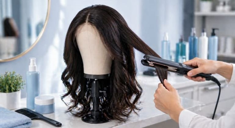 Step by Step How to Safely Heat Style a Human Hair Wig