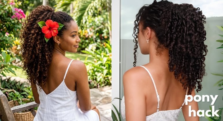 The High Curly Ponytail