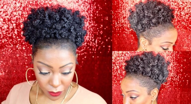 The Power of the Puff Top Knot or Afro Puff