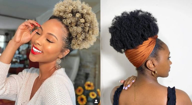 The Power of the Puff Top Knot or Afro Puff