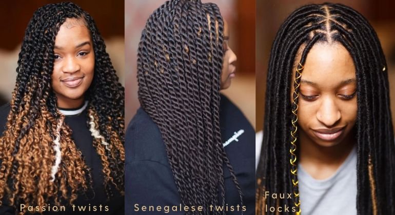 Twist It Up Faux Locs or Senegalese Twists
