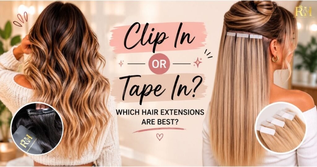 Which Hair Extensions Are Best Clip In or Tape In