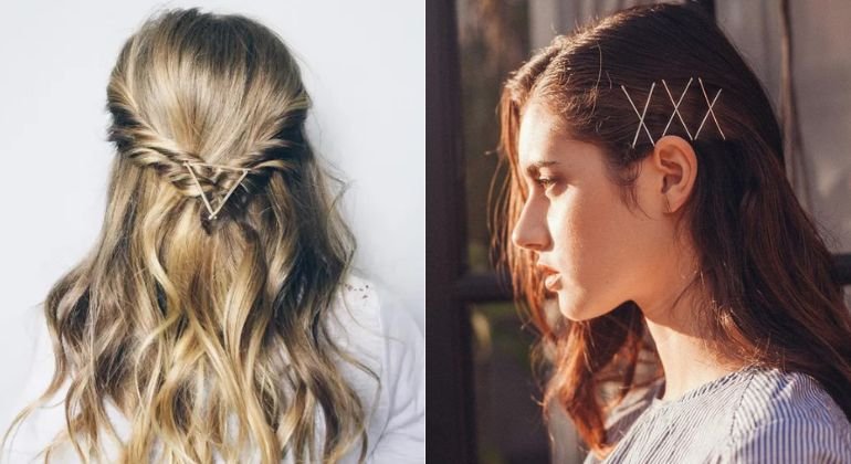 Cross Two Bobby Pins