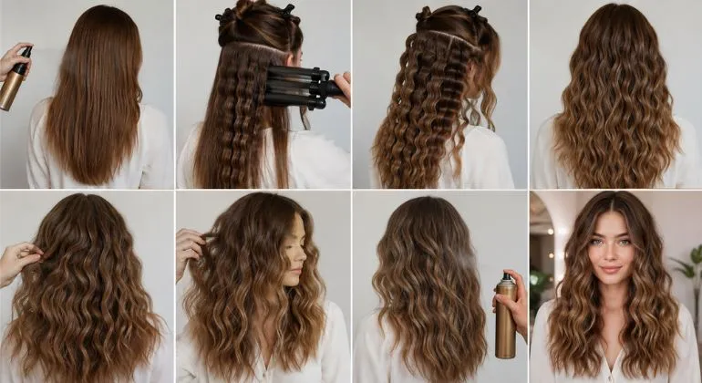 How to Create Mermaid Waves Hair, Step by Step