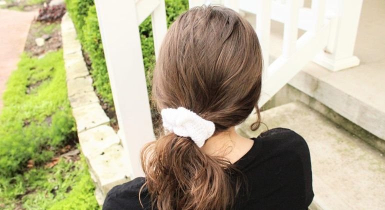 The Easy Scrunchie Ponytail
