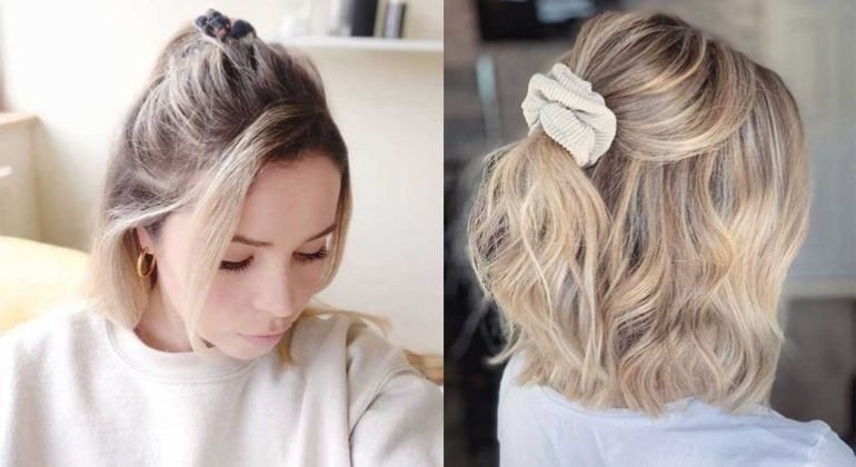 The Half-Up Scrunchie Hairstyle