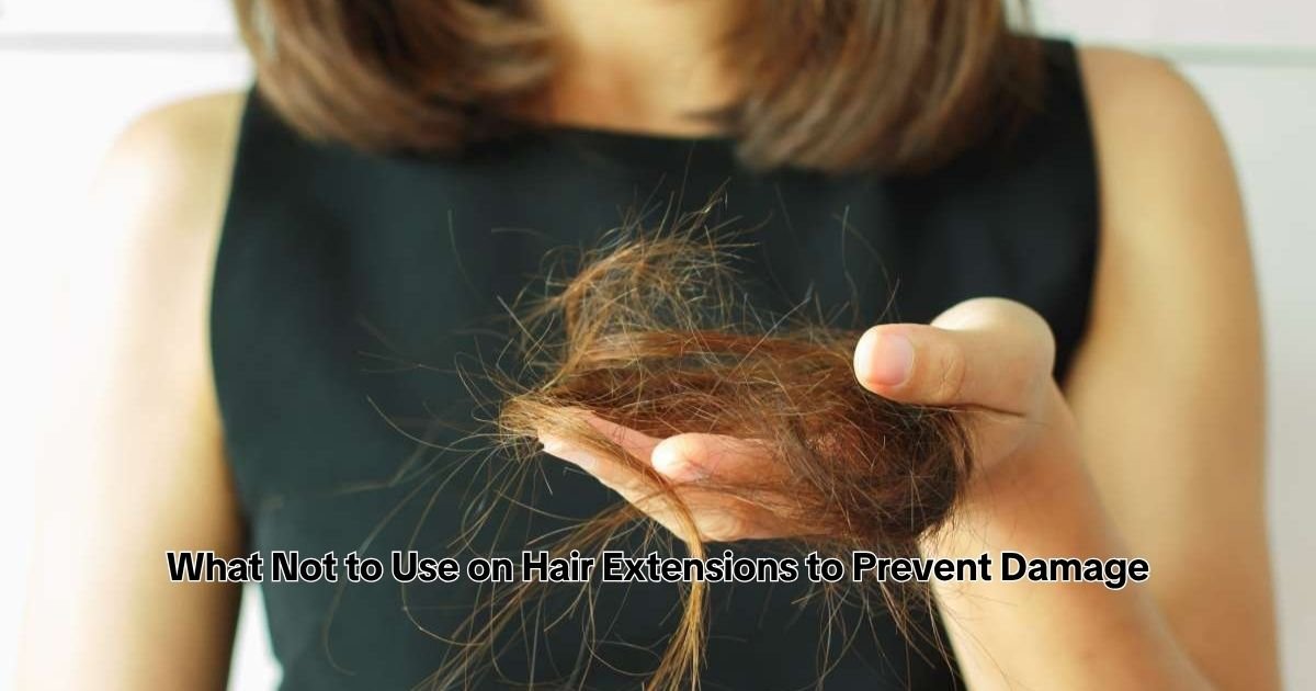 What Not to Use on Hair Extensions to Prevent Damage