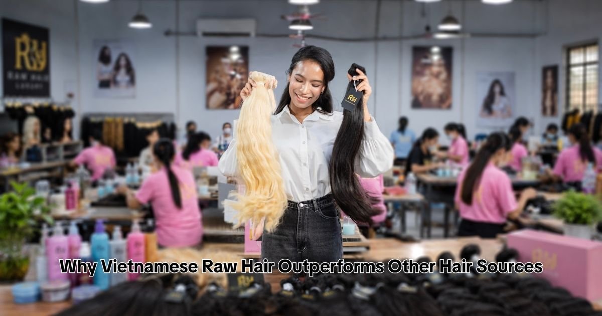 Why Vietnamese Raw Hair Outperforms Other Hair Sources