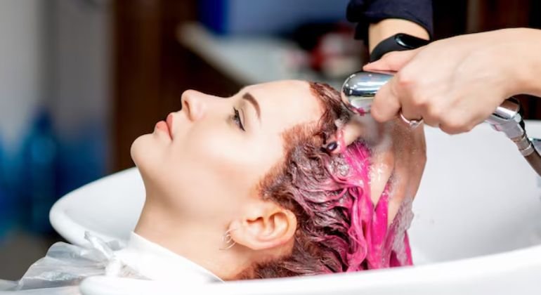 Wash Pink Hair Less Often
