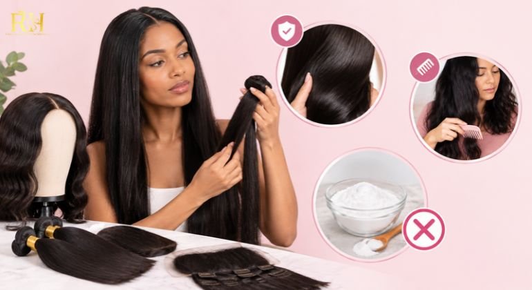 Can You Use Baking Soda on Human Hair Extensions or Wigs_